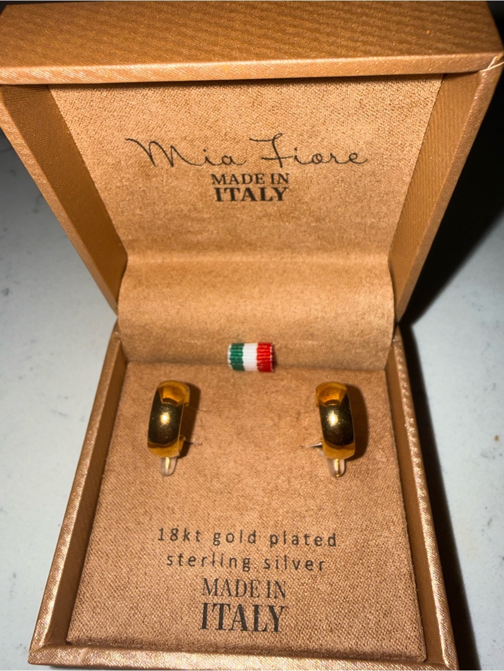 Mia Fiore Gold-Plated Sterling Silver Hoop Earrings - Gold